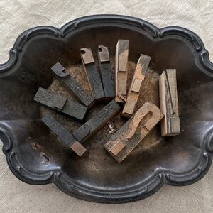 VTG | Wood Typography Stamps | Punctuation Marks